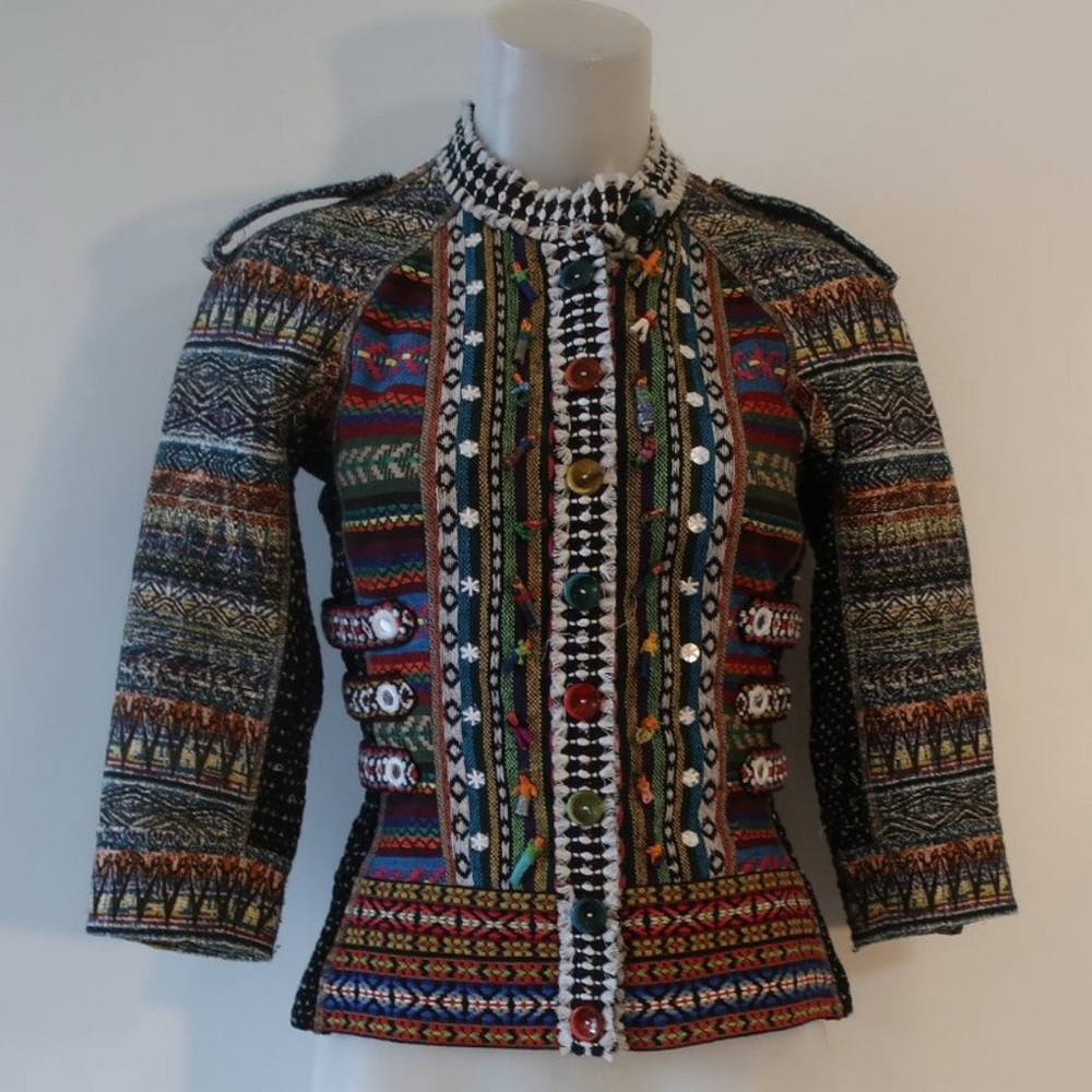 Byron Mars Beauty Mark Embroidered Jacket Sz 2